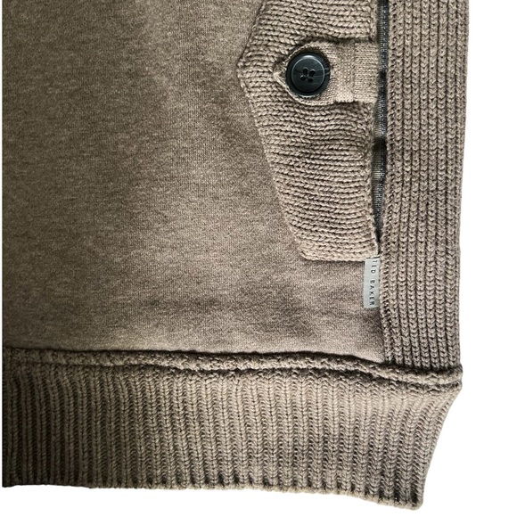 Ted Baker Lamens Jersey Sweater Knit Jacket | TED 6 (2XL) - Picture 8 of 13